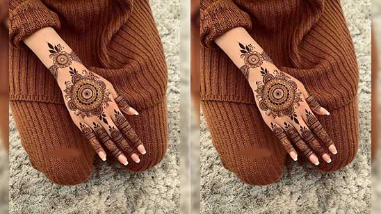 Back Hand Arabic Mehndi Design