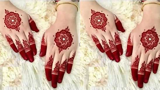 Back Hand Simple Mehndi Design
