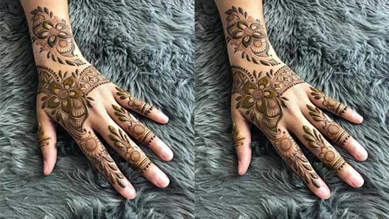 Beautiful Stylish Arabic Mehndi Design