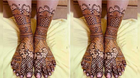 Beginner Simple Foot Henna