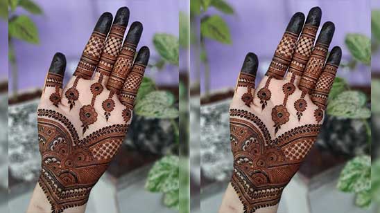 Easy Stylish Full Hand Mehndi Design