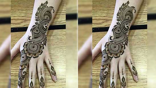 Finger Front Mehndi Design