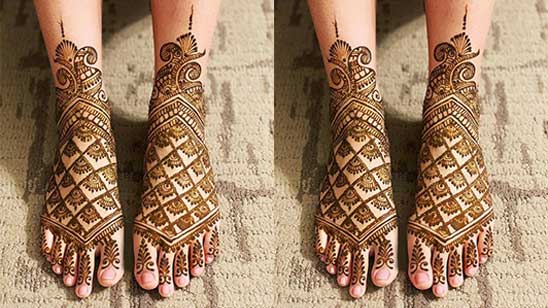 Trendy Bridal Mehendi Designs for Feet - Styl Inc