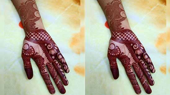 Front Hand Finger Mehndi Design