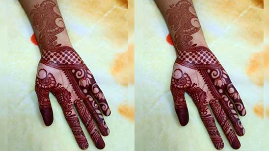 Front Hand Simple Mehndi Design
