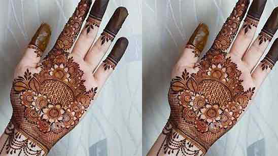 Front Hand Stylish Front Hand Simple Mehndi Design
