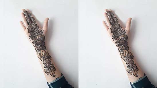 Front Hand Stylish Front Hand Simple Mehndi Design