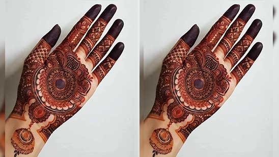 Easy Semi Bridal Mehndi Designs | Simple Bharwa Mehndi Designs For Fornt  Hand |Floral Henna D… | Latest mehndi designs, Bridal mehndi designs,  Dulhan mehndi designs