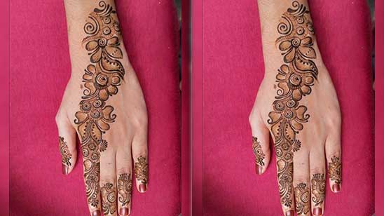 Full Back Hand Mehndi Designs