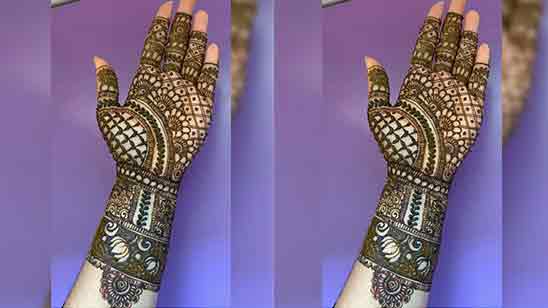 Mehendi Design Front Hand