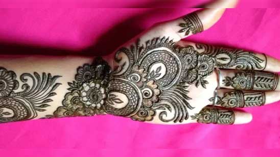 Mehndi Back Hand Design
