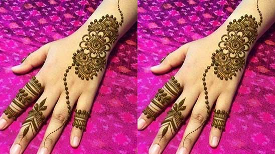 Mehndi Design Back Hand Arabic