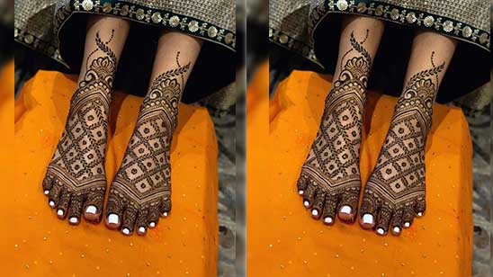 Mehndi Design for Legs