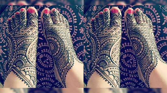 Mehndi Designs for Feet Easy
