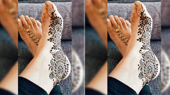 Beautiful Leg Mehendi Designs - Glossypolish