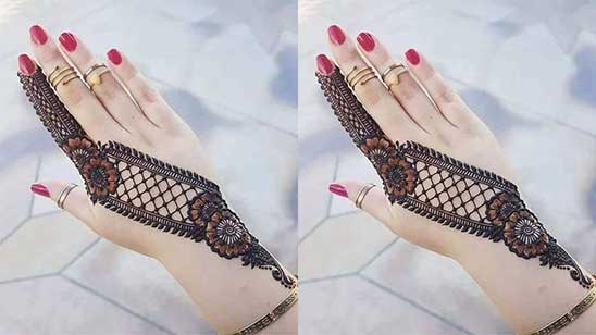 Pakistani Front Hand Mehndi Design