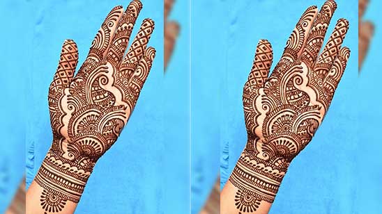 Royal Arabic Bridal Mehndi Designs for Full Hands