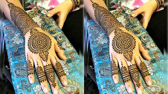 Simple Arabic Mehndi Designs for Small Hands
