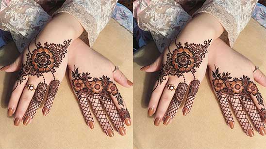 Simple Mehndi Design Left Hand