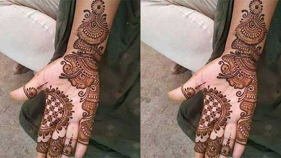 Simple Mehndi Designs for Front Fingers