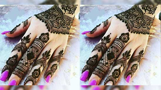 Simple Mehndi Designs for Left Hand Fingers