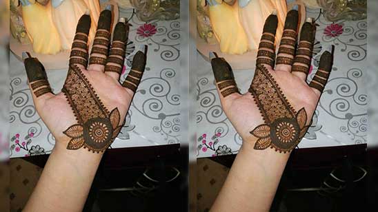 Simple Mehndi Designs in Fingers