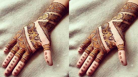 Simple Mehndi Designs of Fingers
