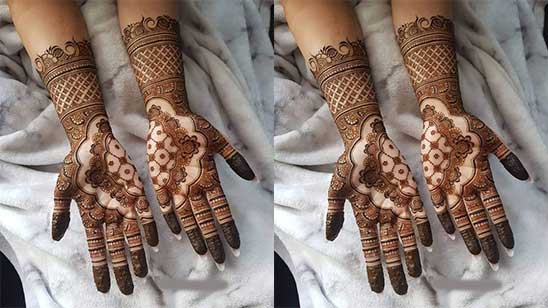 Simple Modern Mehndi Designs Front Hand