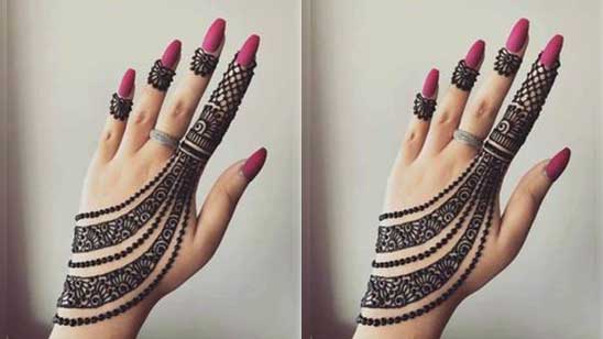 Simple Stylish Arabic Mehndi Design