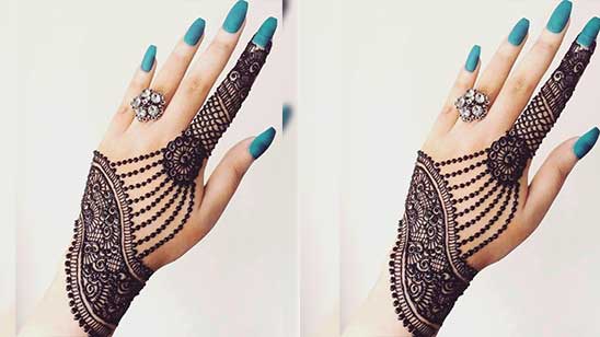 Stylish Arabic Mehndi Designs for Front Hands