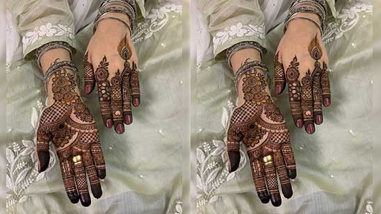 Very Simple Mehndi Designs for Front Hands