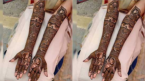 full hand wedding full hand bridal mehndi design