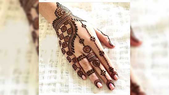 Arabic Mehndi Designs Simple for Front Hand