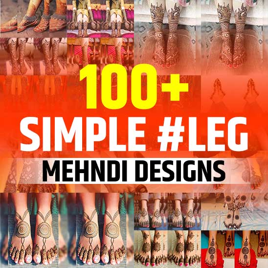 Leg Mehndi Design Simple Image