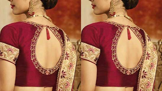 Wedding Paithani Blouse Design Patterns Back Neck