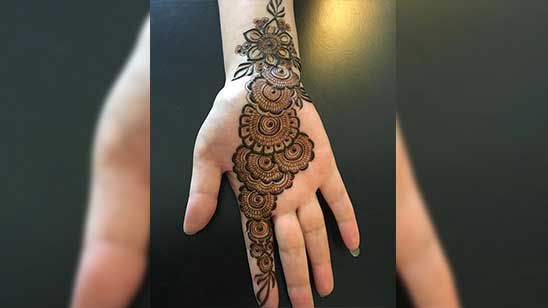 Arabic Mehndi Design Front Hand