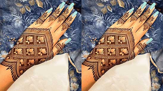 Arabic Mehndi Designs for Left Hand Back Side