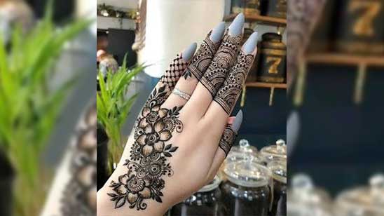 Arabic Modern Back Hand Mehndi Design