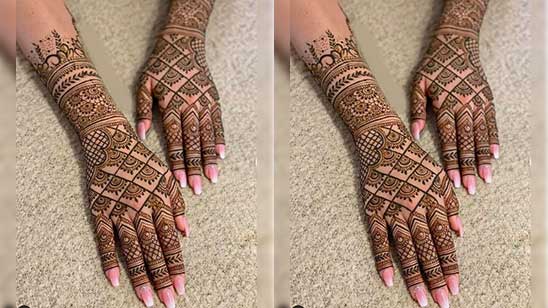 15 Bridal henna mehndi designs for full hand - Mehndi Artistica