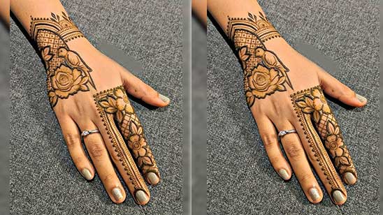 Back Hand Arabic Mehndi Design