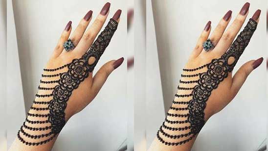 Back Hand Bridal Mehndi Design