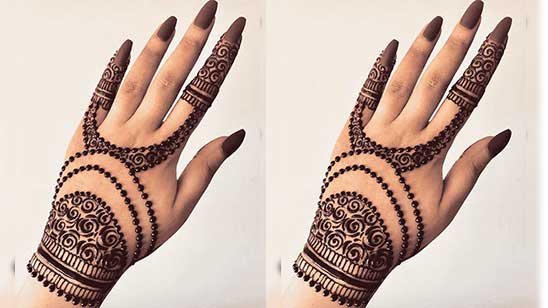 Back Hand Dulhan Mehndi Design