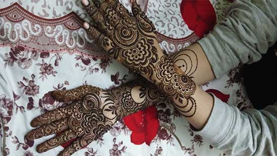 Back Hand Mehndi Design Bridal