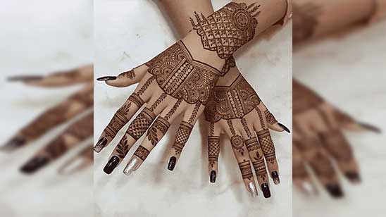 Back Hand Modern Mehndi Design