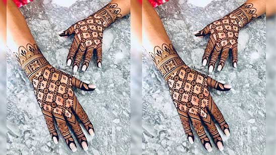 Back Hand Stylish Mehndi Design
