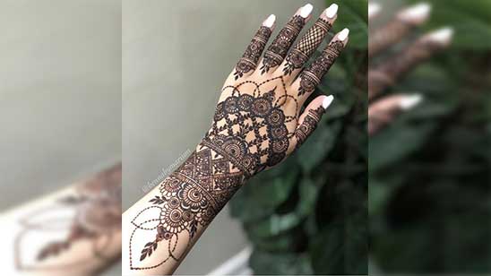Bridal Mehndi Designs for Full Hands Back