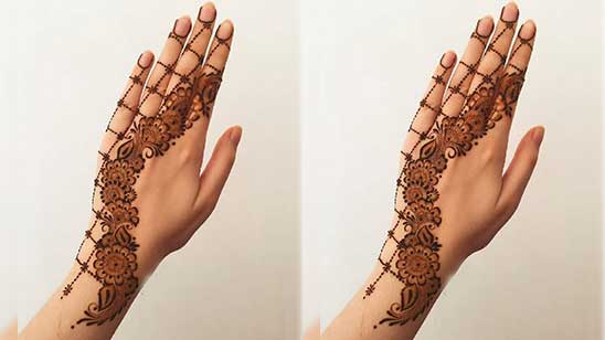 Easy Arabic Mehndi Design Back Hand