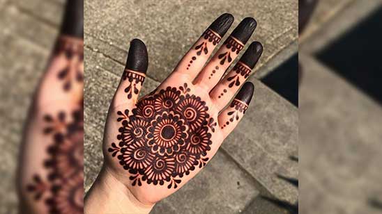 Easy Mehndi Designs for Beginners Front Hand