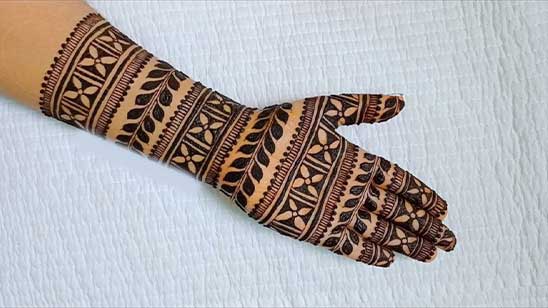 Easy Mehndi Designs for Beginners for Front Hand