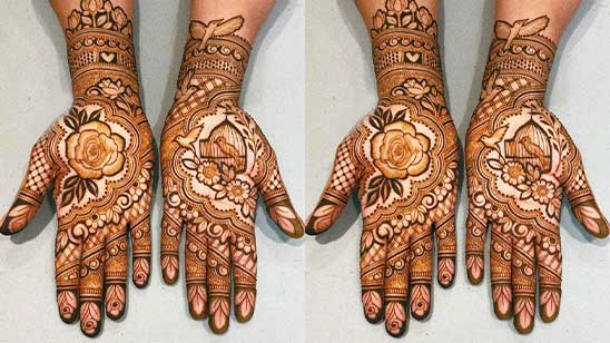 Front Mehndi Design Easy and Beautiful Full Hand